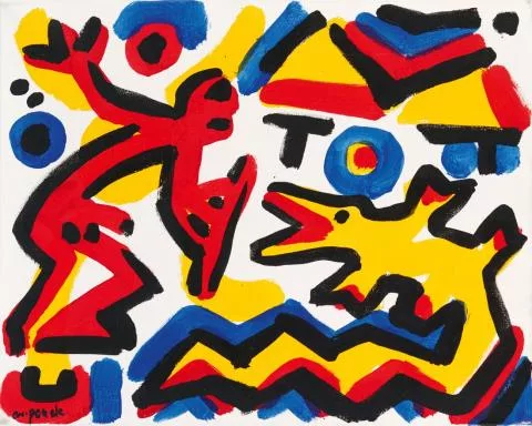 A. R. Penck — Sans titre (Chasseur)
