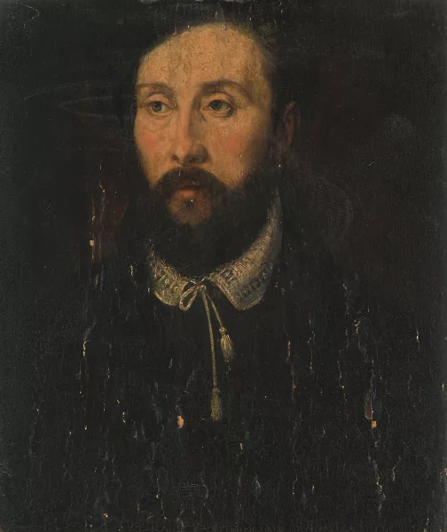Corneille de Lyon — Nachfolger Portrait eines Mannes mit weissem Kragen