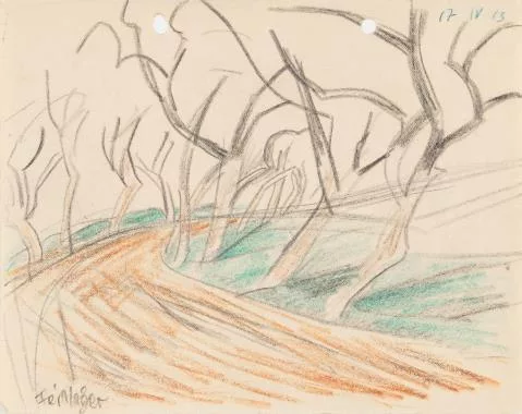 Lyonel Feininger — Alley near Weimar
