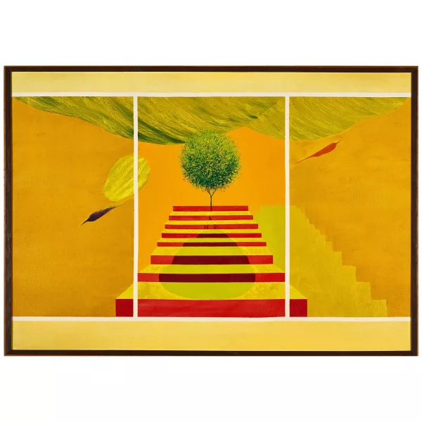 Jagdish Swaminathan — Untitled (Bird, Tree and Mountain Series).