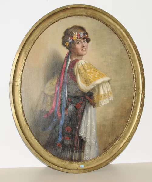 Hermann Kosel — Junge Frau in Tracht