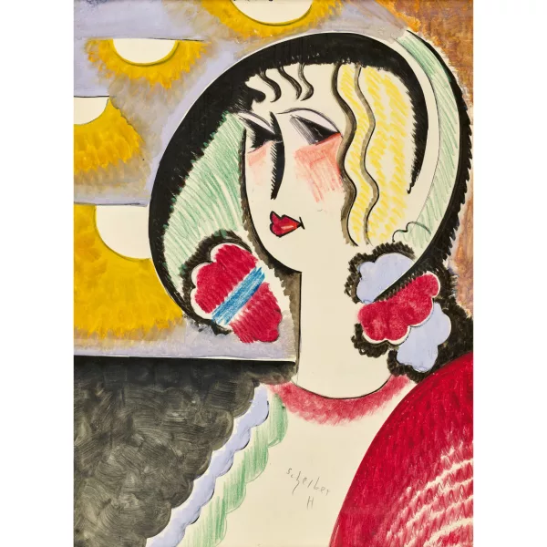 Hugo Scheiber — "Dame mit Hut".