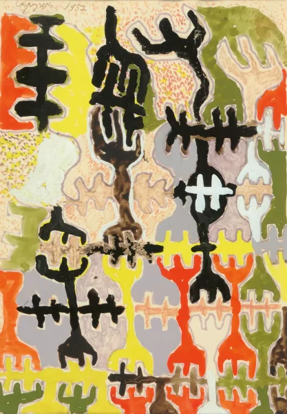 Giuseppe Capogrossi — Senza titolo, 1952