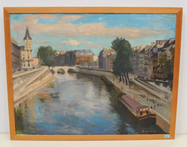 József Breznay — Paris, Blick auf den Pont Saint-Michel