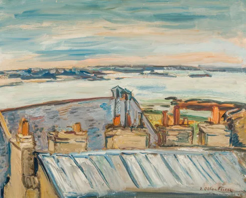 Othon Friesz — Die Dächer von Saint-Malo