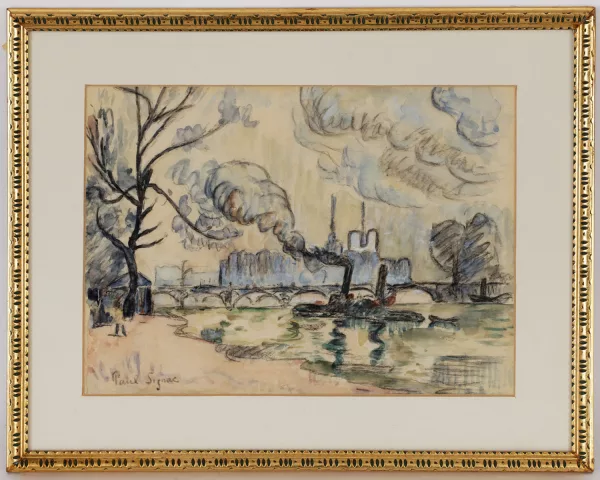 Paul Signac — Paul Signac (1863-1935), Vue de Paris, Le pont des