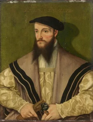 Hans Mielich — Männerbildnis Handschuh haltend, 1536