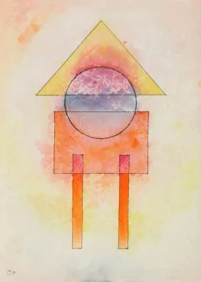 Wassily Kandinsky — Blue in the Circle, also known as “Circle above a triangle and a rectangle”. 1928.