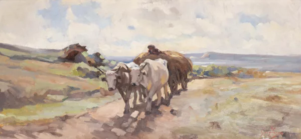 Nicolae Grigorescu — Charrette tirée par des bœufs