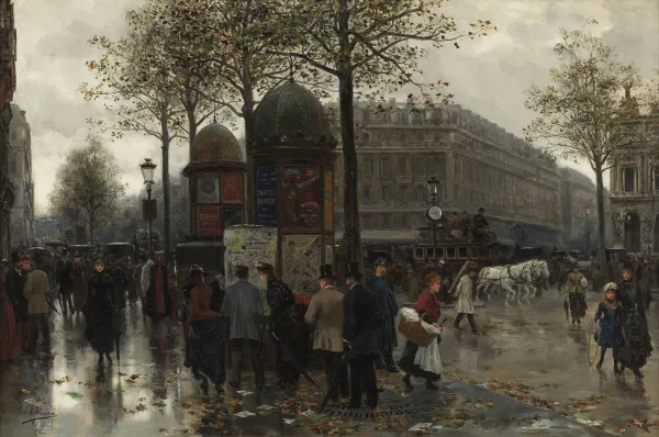Ulpiano Checa — Place de l'Opéra à Paris