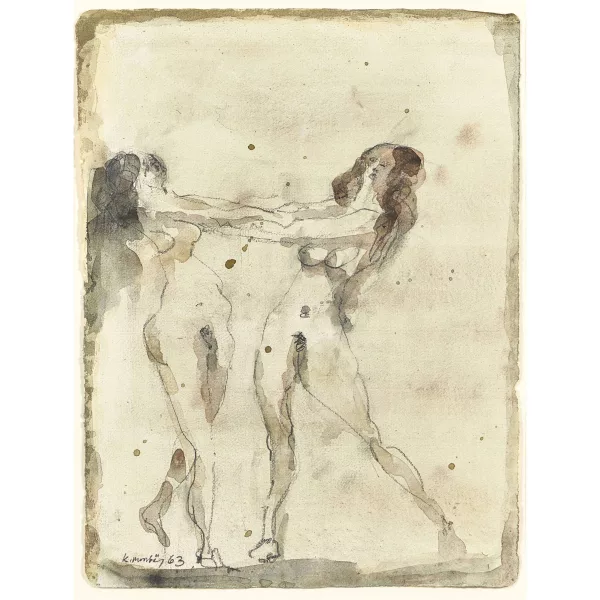 Karl Mostböck — Tanzende Frauenakte.