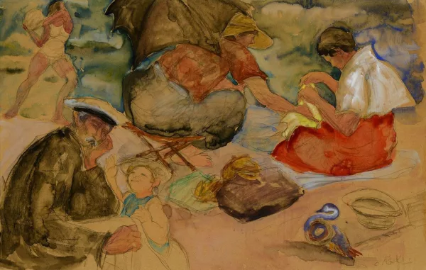 Odilon Roche — Détente à la plage