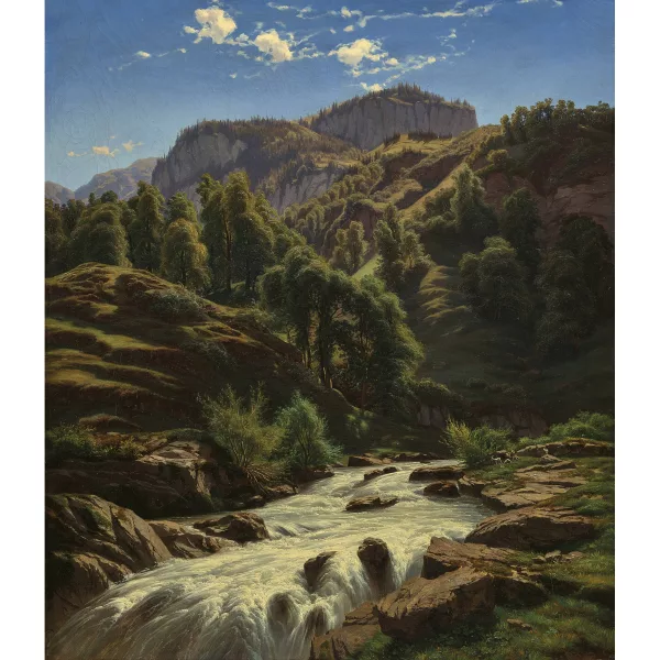 Pierre-Alexandre Jeanniot — Sonnige Bachlandschaft.