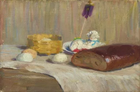 Maria Marc — Nature morte à l’agneau pascal