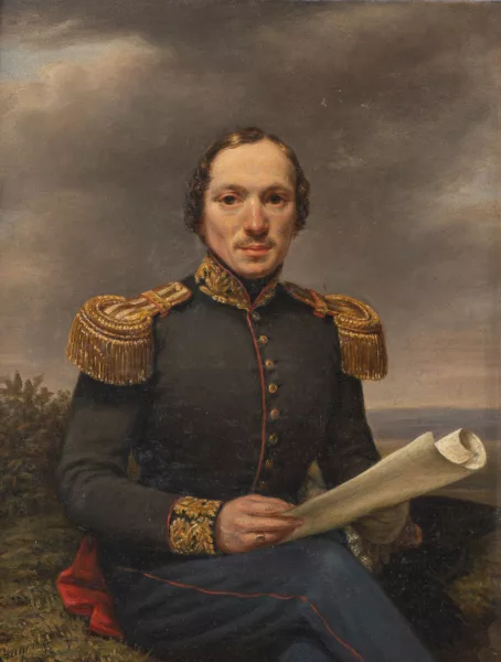 Franz Krüger — Officier d'artillerie