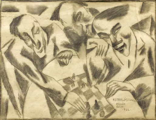 Béla Kádár — Schachspieler, 1922