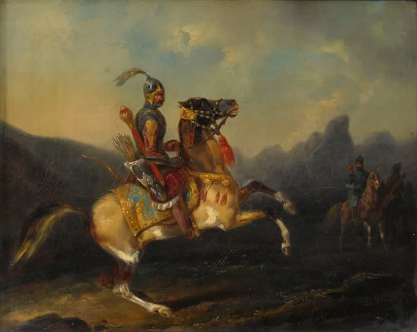 Noël-Dieudonné Finart — Arbalétrier sur son cheval,