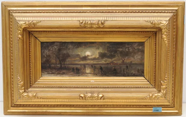 Adolf von Stademann — Eisvergnügen bei Mondschein