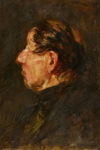 Wilhelm Busch — Bildnis eines Herrn im Profil