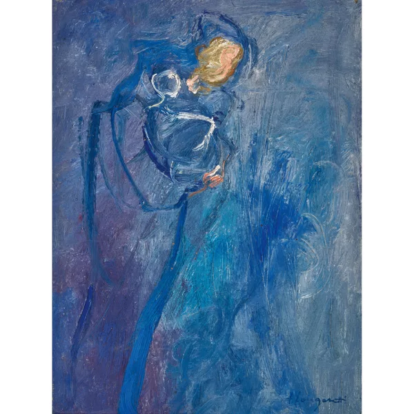 Trento Longaretti — "Madre in azzurro".