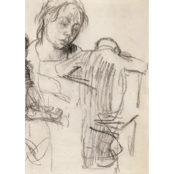 Käthe Kollwitz — Portrait de femme avec figure