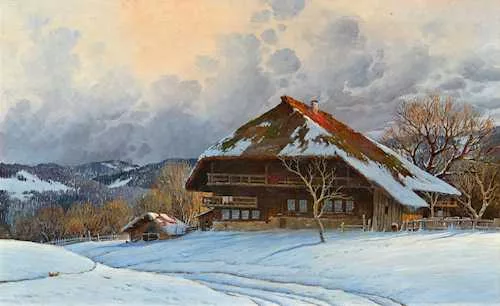 Karl Hauptmann — Farmhouse in the Black Forest. 1913.