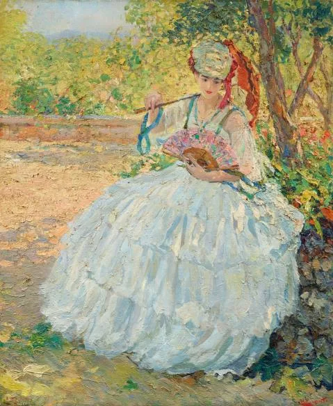 Ulisse Caputo — Dame im Garten