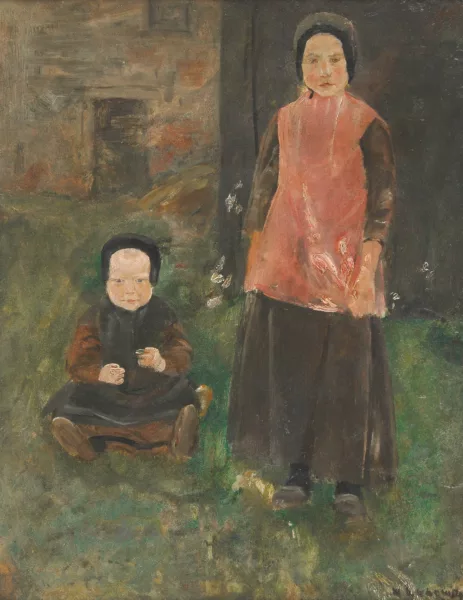 Max Liebermann — Zwei holländische Mädchen, ca. 1882
