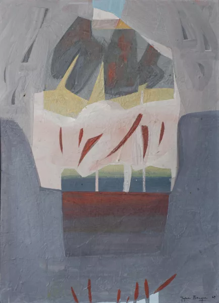 Jacques Berger — Jacques BERGER (1902-1977), 'Composition abstraite', tempera