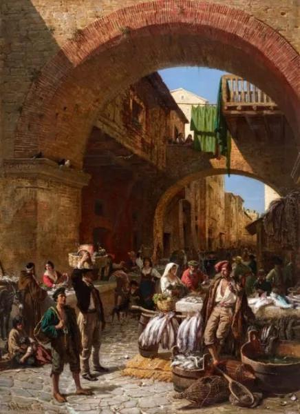Alois Schönn — Auf dem Fischmarkt in Chioggia