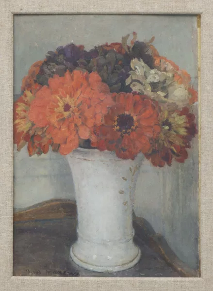 Edgard Maxence — Nature morte au chrysanthèmes