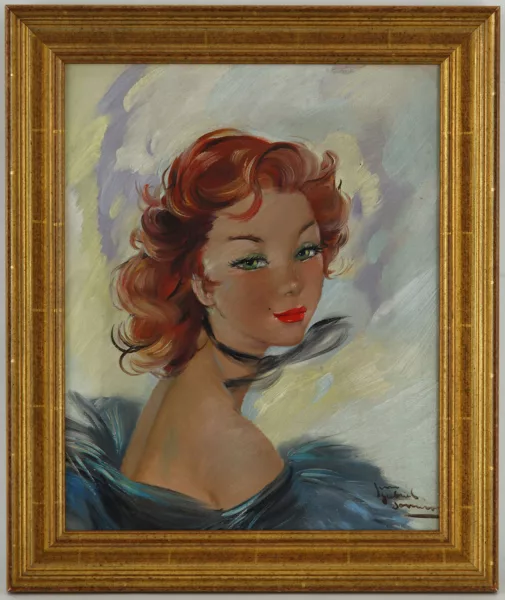 Jean-Gabriel Domergue — Portrait de Nadine de Rothschild