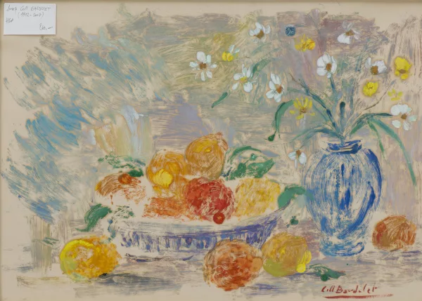 Josep Coll i Bardolet — Josep COLL BARDOLET (1912-2007), 'Nature morte aux fruits', huile
