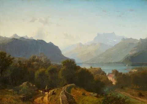 J. B. Duntze — Blick auf den Genfer See