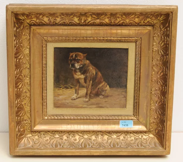 Jean-Richard Goubie — Sitzender Boxer