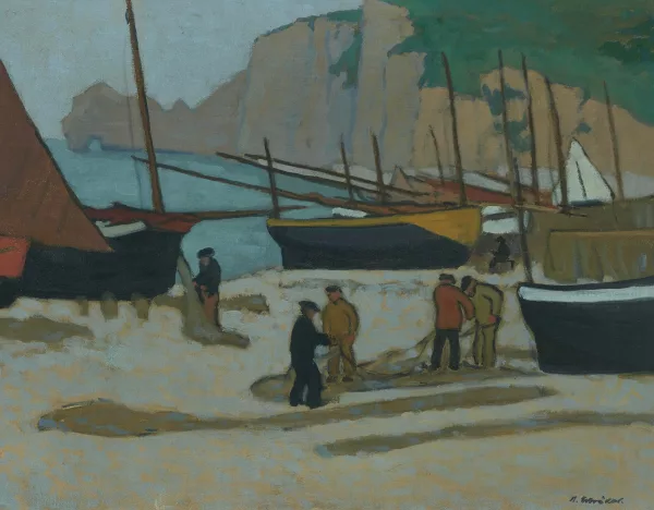 Heinrich Schröder — Fischer am Strand (Bretagne)