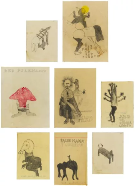 Sandra Vásquez de la Horra — A rey muerto rey puesto. Impossible Mind. Der Pilzmann. Silla. Rabbit sado. Pacha mama y guerrero. Arbol Genealogico. Ohne Titel