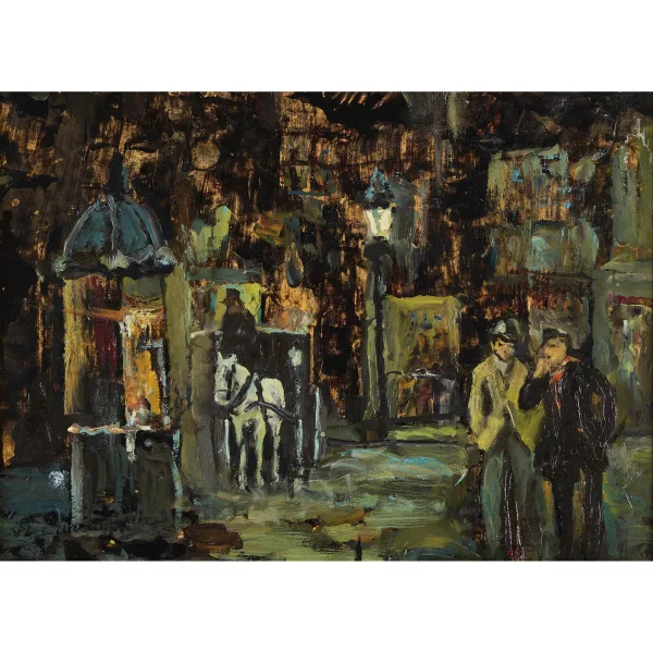 Adolfo Carducci — Rue parisienne de nuit