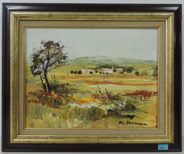 Michel Jouenne — Landschaft mit Häusern