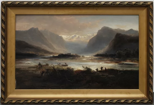 Ferdinand Feldhütter — Paysage fluvial dans les Alpes