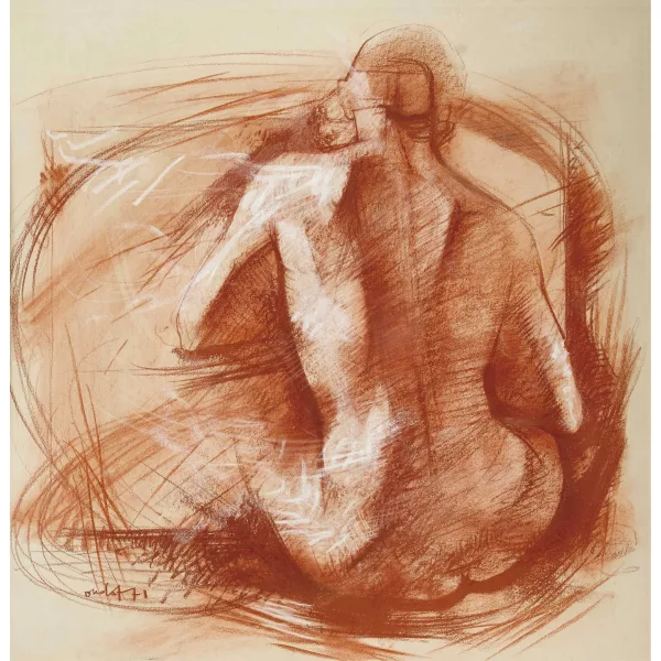 Georges Oudot — Femme assise