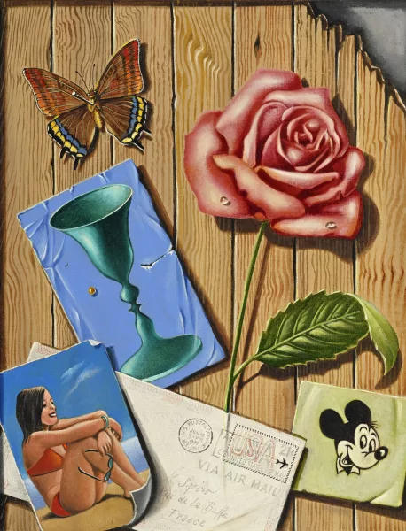Georges Spiro — Trompe-l'œil à la rose