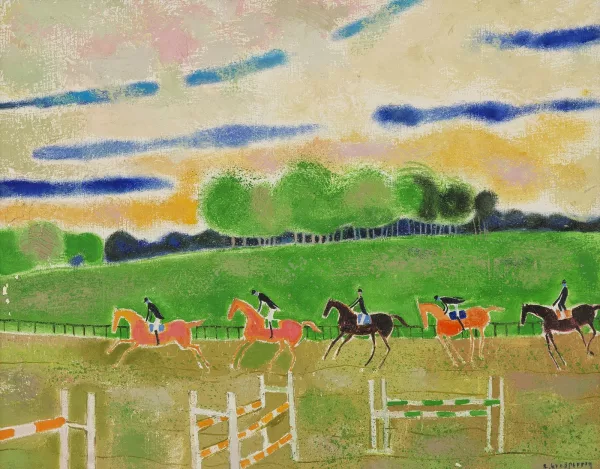 Claude Grosperrin — Entraînement au manège