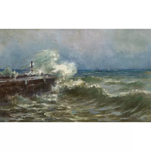 Émile Clavel — Stürmische See.