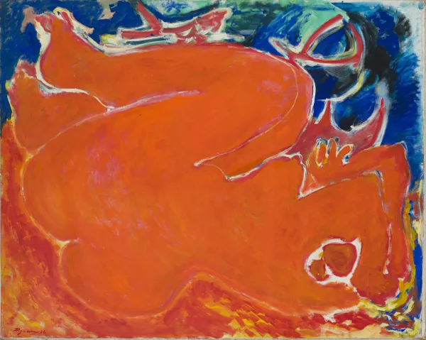 Edouard Pignon — Édouard Pignon (1905-1993), "Nu replié", 1976, huile