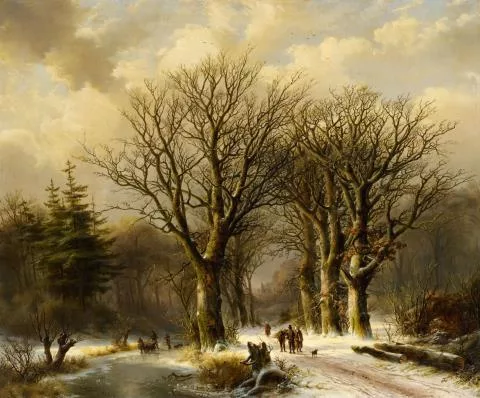 Johann Bernhard Klombeck — Winter im Reichswald