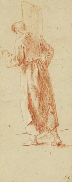 Daniel Chodowiecki — Studie eines stehenden Mannes in Rückenansicht