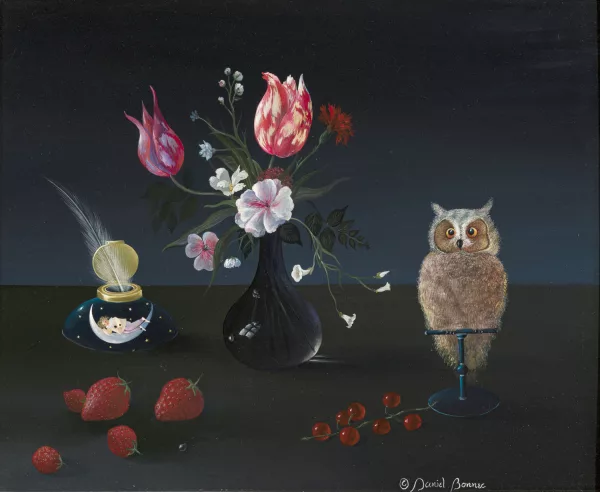 Daniel Bonnec — Nature morte à l'hibou