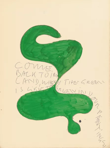 Jochen Seidel — 2 Werke: Come Back to Ireland Where the Green Is Like the Green in Your Paintings; Singing