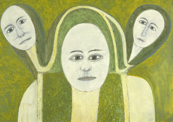 Sava Sekulić — Mutter und zwei Töchter, 1971